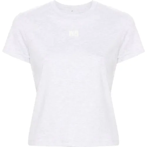 Graue T-Shirts und Polos , Damen, Größe: S - alexander wang - Modalova