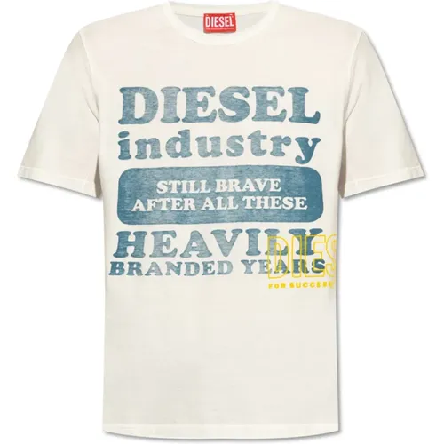 T-Just-N9 bedrucktes T-Shirt , Herren, Größe: M - Diesel - Modalova