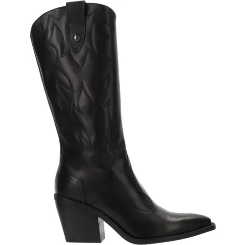 Leather Womens Boots Elegant Style , female, Sizes: 3 UK, 7 UK, 6 UK, 4 UK - Nerogiardini - Modalova