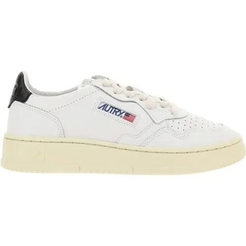 Vintage Low-Top Ledersneakers , Damen, Größe: 36 EU - Autry - Modalova