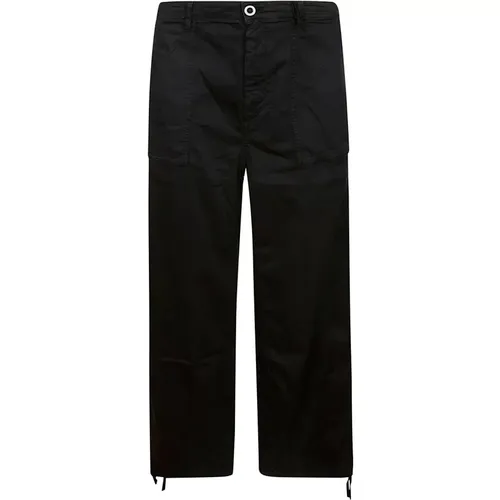 Cargo Pants with Drawstring Hem , male, Sizes: XL, L, M - Ten C - Modalova