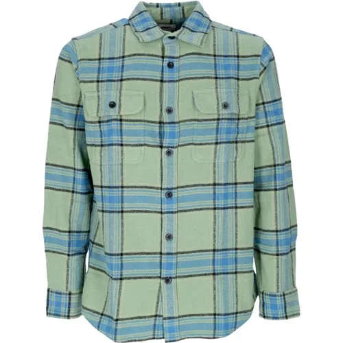 Check Print Long Sleeve Woven Shirt , male, Sizes: L, M, XL, S - Obey - Modalova