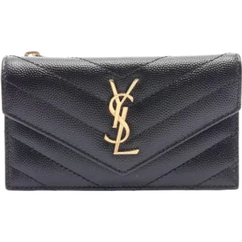 Pre-owned Leather wallets , female, Sizes: ONE SIZE - Yves Saint Laurent Vintage - Modalova