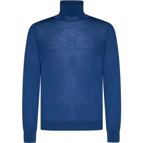 Klassische Pullover in Weiß/Blau , Herren, Größe: 3XL - Piacenza 1733 - Modalova