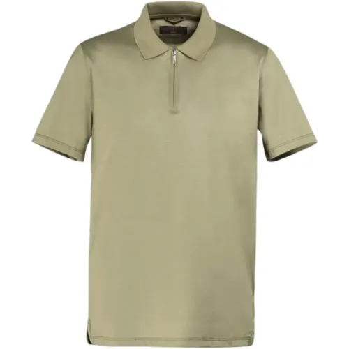 Slim Fit Cotton Polo Shirt , Herren, Größe: 2XL - Moorer - Modalova