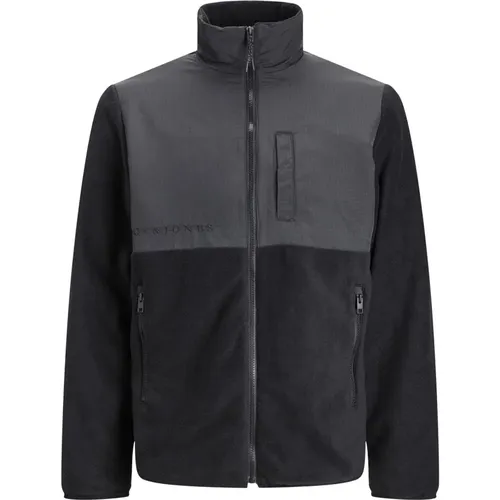 Marvin Fleecejacke mit Stehkragen , Herren, Größe: S - jack & jones - Modalova