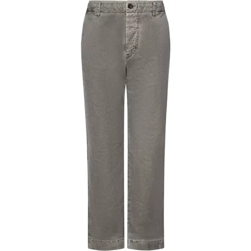 Grey Trousers Straight-Cut Tapered-Leg , male, Sizes: W33, W32, W30 - James Perse - Modalova