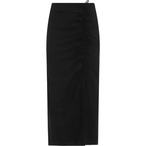 Drapey Midi Skirt , female, Sizes: M, XS, S - Ganni - Modalova
