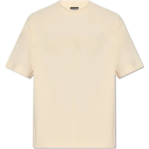 Typo T-shirt with logo , male, Sizes: L, XL, XS - Jacquemus - Modalova