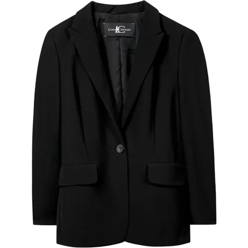 Eleganter Blazer mit Reverskragen , Damen, Größe: M - LUISA CERANO - Modalova