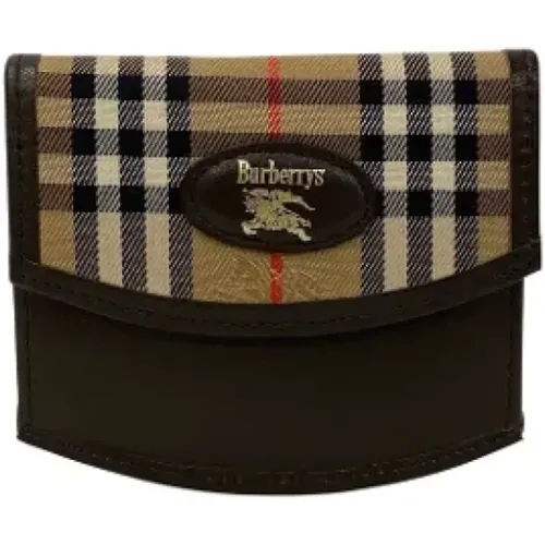 Pre-owned Canvas wallets , female, Sizes: ONE SIZE - Burberry Vintage - Modalova