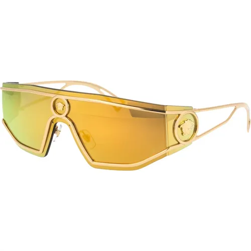 Stylish Sunglasses with Model 0Ve2226 , male, Sizes: 45 MM - Versace - Modalova