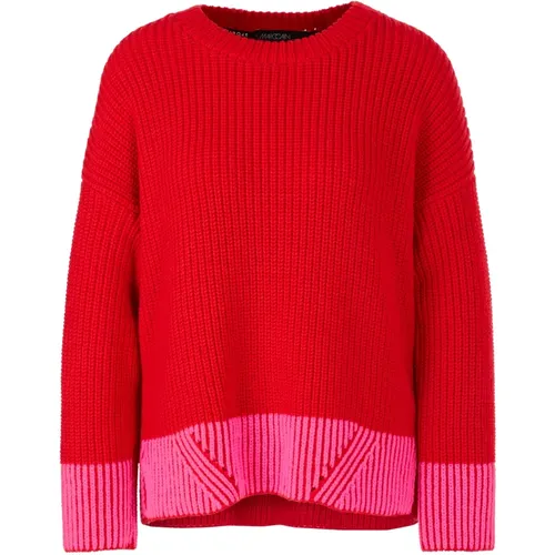 Oversized Knitted Sweater with Technical Details , female, Sizes: L - Marc Cain - Modalova