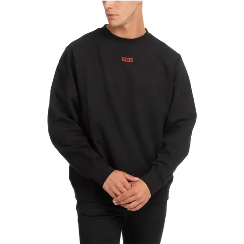 Einfarbiger Logo-Sweatshirt , Herren, Größe: S - Gcds - Modalova