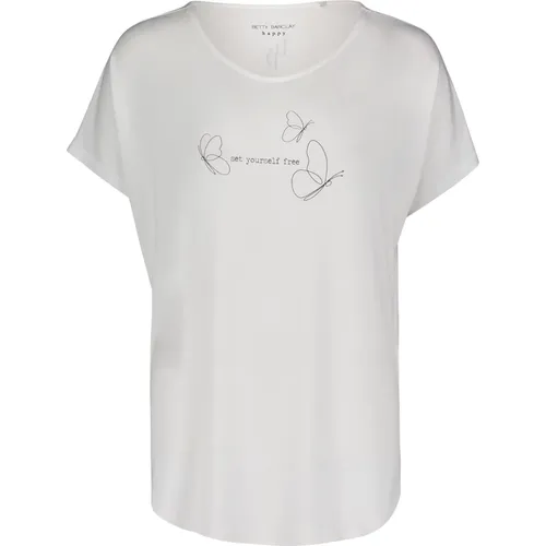Oversize V-Ausschnitt Bambus Shirt , Damen, Größe: 2XL - Betty Barclay - Modalova