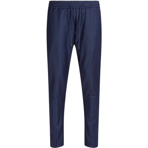 Yuri Navy Wool Trousers , male, Sizes: W38, W40, W29, W36, W35, W33, W31, W30, W32, W34 - Dondup - Modalova