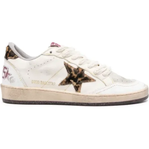 Weiße Sneakers mit Sternendetail , Damen, Größe: 40 EU - Golden Goose - Modalova