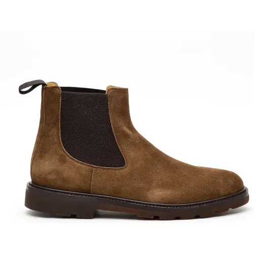 Suede James Boot , male, Sizes: 7 UK, 11 UK, 9 1/2 UK - Henderson - Modalova