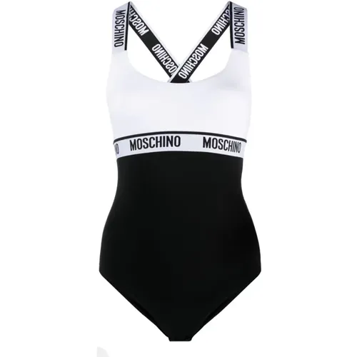 Logo One-piece Swimsuit , female, Sizes: XS - Moschino - Modalova
