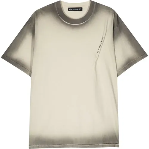 Pleat-Detail Cotton T-Shirt , male, Sizes: L - Y/Project - Modalova
