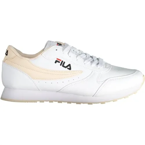 Sporty Lace-Up Sneakers Contrast Details , female, Sizes: 7 UK, 3 UK, 6 UK, 4 UK, 5 UK, 8 UK - Fila - Modalova