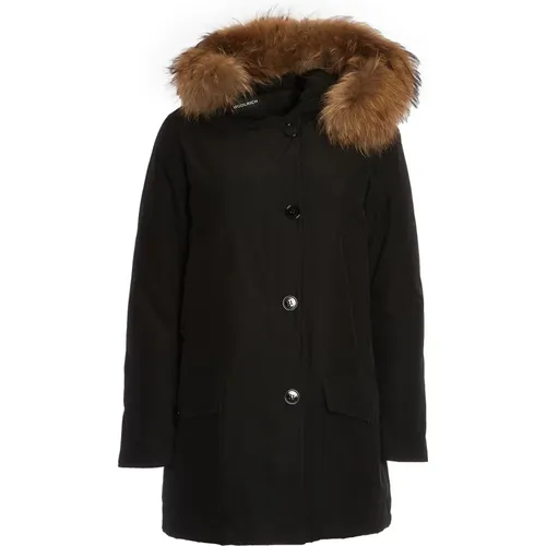 Schwarze Arctic Parka Jacke Damen - Woolrich - Modalova