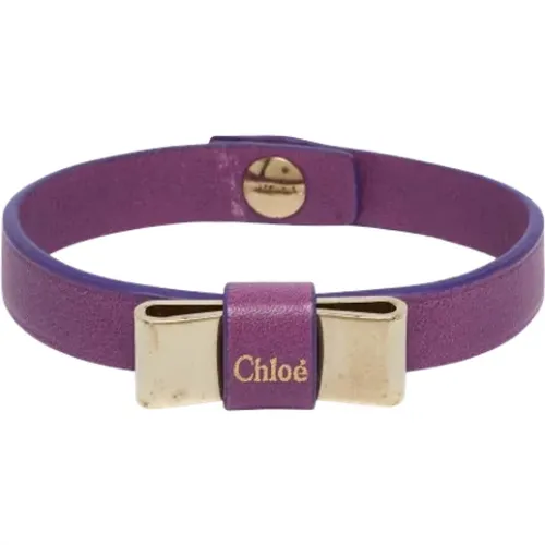 Pre-owned Leather bracelets , female, Sizes: ONE SIZE - Chloé Pre-owned - Modalova