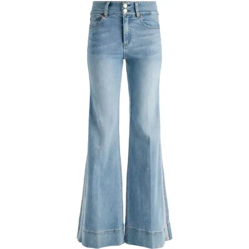Flared Jeans mit Kristallverzierung - alice + olivia - Modalova