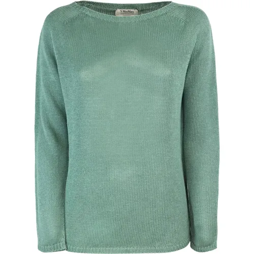 Linen Sweater Straight Silhouette , female, Sizes: M, XS - Max Mara Studio - Modalova