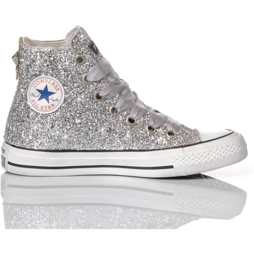 Handgefertigte Silberne Sneakers für Frauen - Converse - Modalova