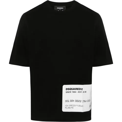 Cotton Jersey Basic T-Shirt , male, Sizes: S - Dsquared2 - Modalova