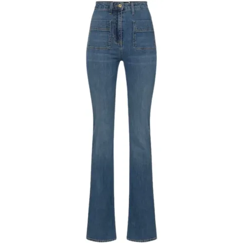 Boot-cut Jeans , female, Sizes: W27, W29, W26, W28 - Elisabetta Franchi - Modalova