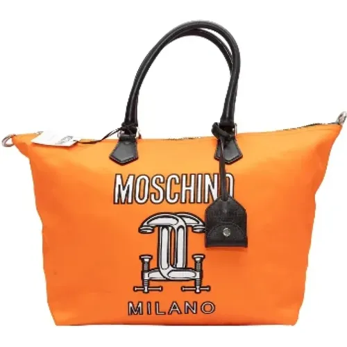 Pre-owned Leather totes , female, Sizes: ONE SIZE - Moschino Pre-Owned - Modalova