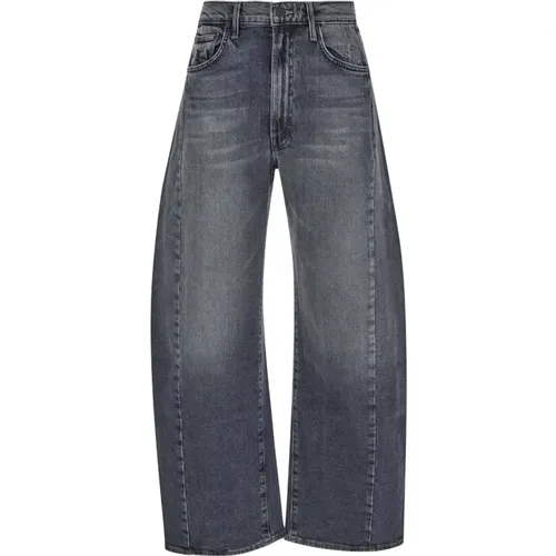 Grey Half Pipe Flood Jeans , female, Sizes: W25 - Mother - Modalova