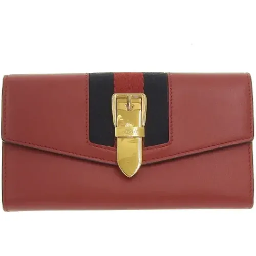 Pre-owned Leather wallets , female, Sizes: ONE SIZE - Gucci Vintage - Modalova