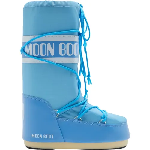 High Iconic Nylon Boots - Alaskan , female, Sizes: 2 UK, 6 UK - moon boot - Modalova
