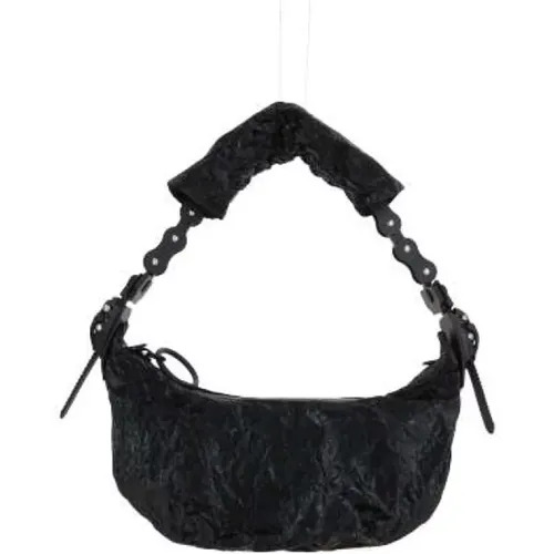 Crinkled Resin Handbag with Metallic Finish , female, Sizes: ONE SIZE - Innerraum - Modalova