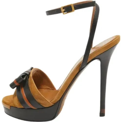 Pre-owned Leather heels , female, Sizes: 4 UK - Fendi Vintage - Modalova