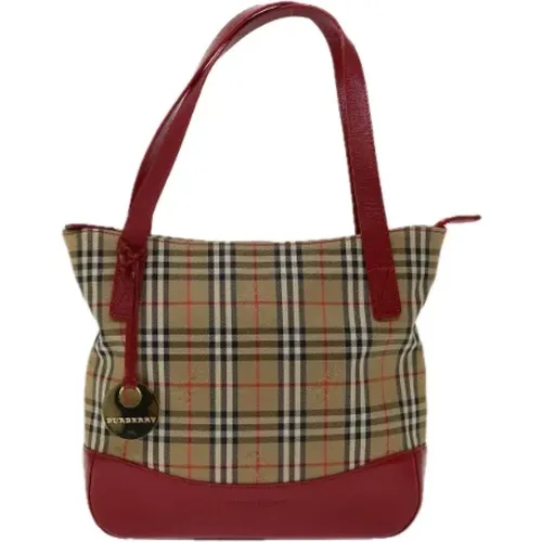 Pre-owned Canvas shoulder-bags , female, Sizes: ONE SIZE - Burberry Vintage - Modalova