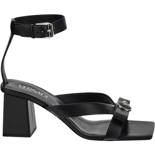 Leder Sandalen für Frauen Versace - Versace - Modalova