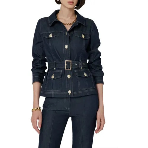 Denim-Jacke mit Slim Fit , Damen, Größe: XS - Guess - Modalova