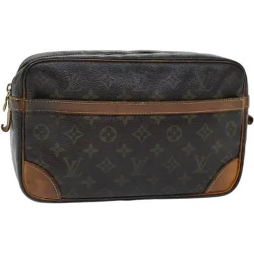 Pre-owned Canvas clutches , female, Sizes: ONE SIZE - Louis Vuitton Vintage - Modalova