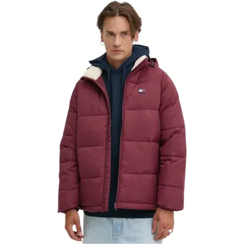 Bordeaux Insulated Jacket with Hood , male, Sizes: M - Tommy Hilfiger - Modalova