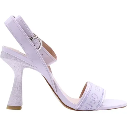 High Heel Sandals with Jacquard Logo , female, Sizes: 5 UK - Liu Jo - Modalova