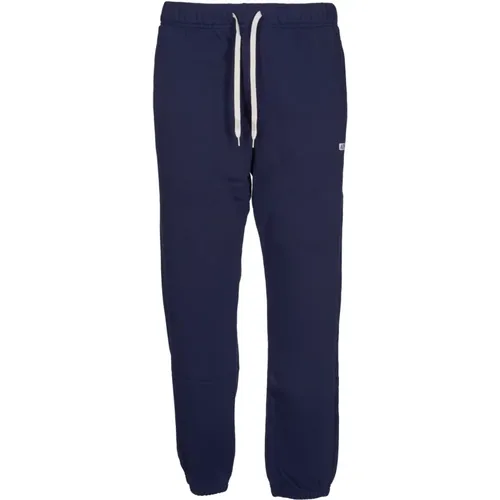 Navy Cotton Fleece Joggers , male, Sizes: S, M, L - Autry - Modalova