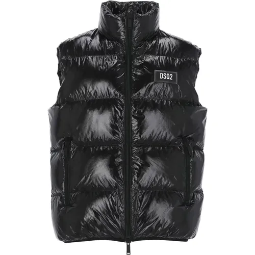 Padded Quilted Vest for Men , male, Sizes: 2XL, S, L, XL, XS - Dsquared2 - Modalova