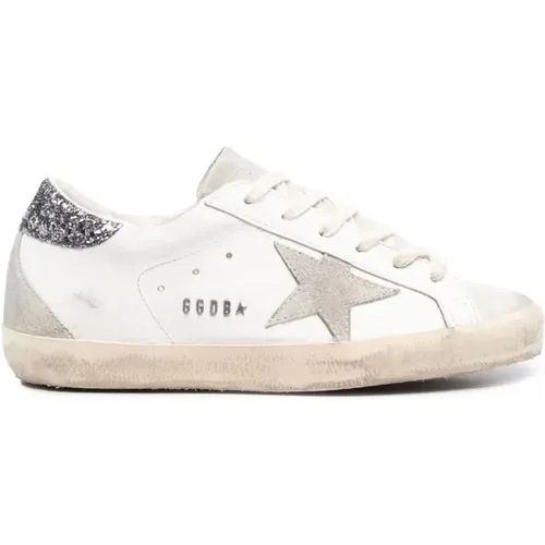 Sneakers with Gray Star , female, Sizes: 4 UK - Golden Goose - Modalova