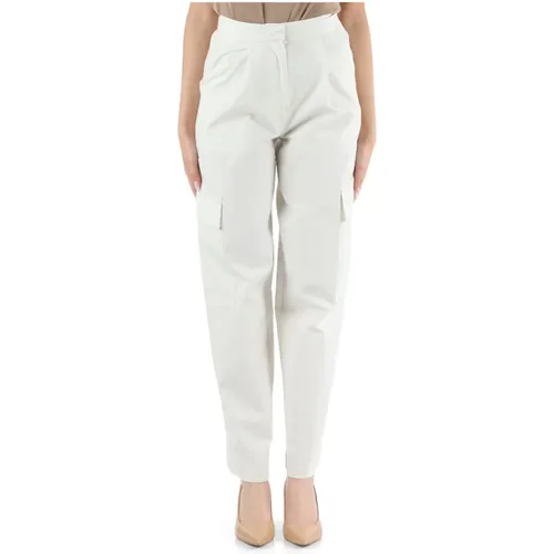 Cargo pants with crinkled effect , female, Sizes: 2XS, XS, M, S - Calvin Klein - Modalova