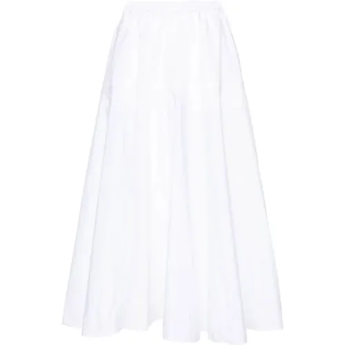 Cotton Blend Flared Skirt , female, Sizes: XS - Patou - Modalova