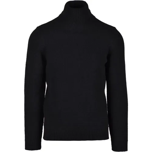 Grauer Strickpullover Alpakamischung , Herren, Größe: XL - Daniele Alessandrini - Modalova